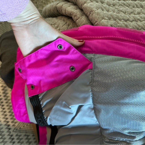 Hot/Neon Pink Columbia Omni Heat Ski Jacket - Picture 5 of 6